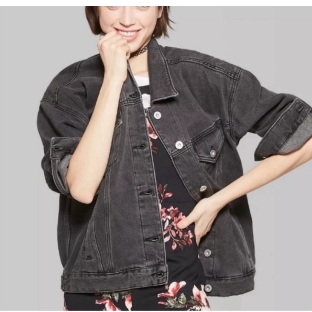 Wild Fable Black Demin Jacket size XL